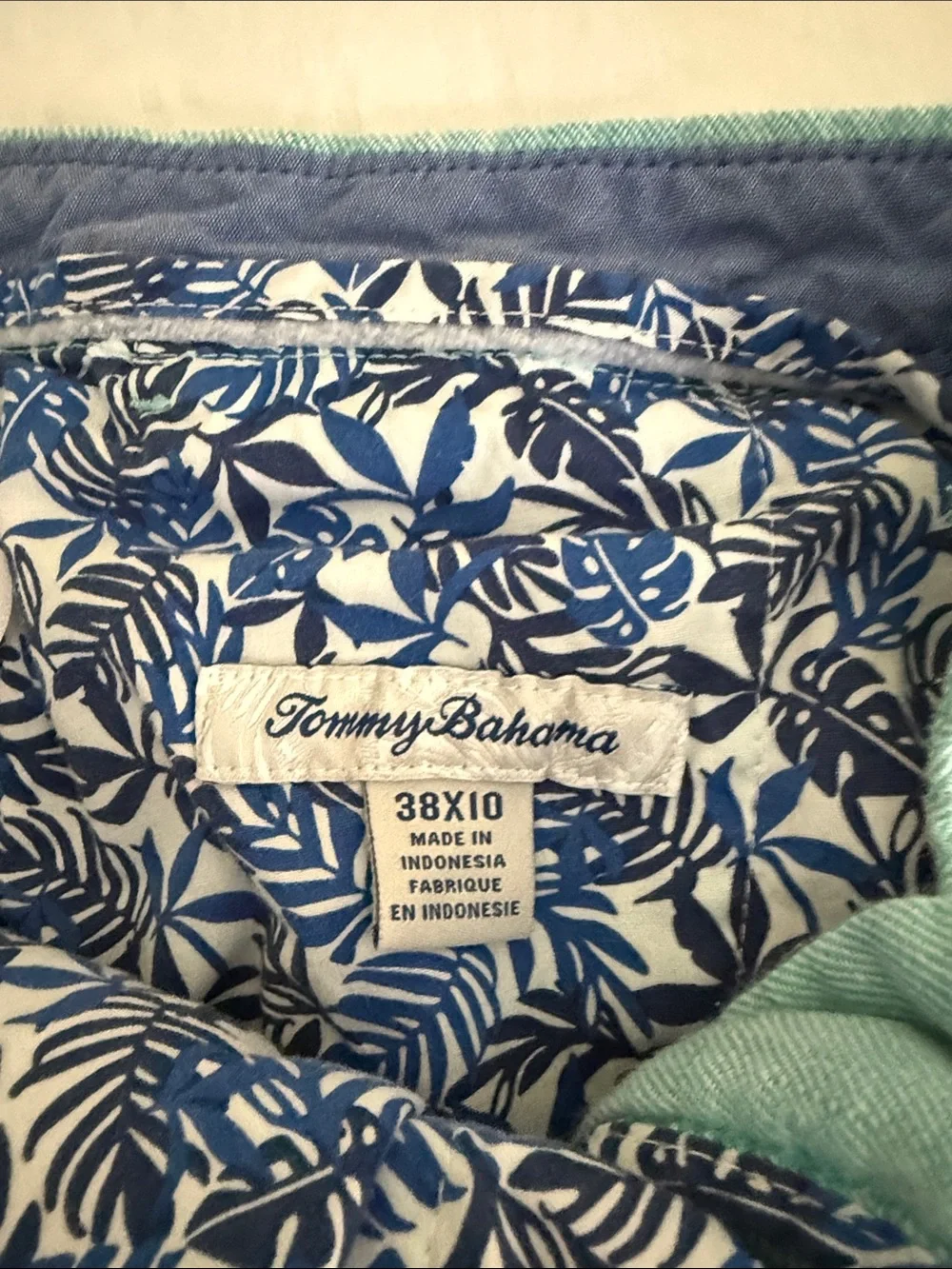Tommy Bahama Teal Flat Front Men's Shorts